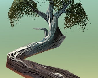 Tree Series: Bent Tree - Limited Edition Print