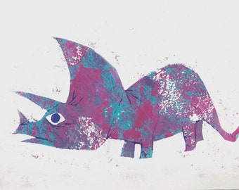 Triceratops - Original Painting