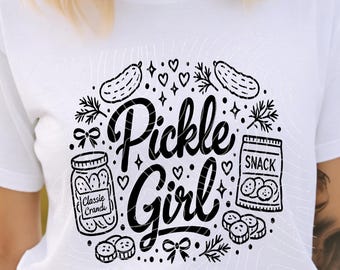Pickle Princess PNG, Cute Pickle Lover Sublimation Design Gift, Funny Snack Foodie Graphic (Digital Download) 4 PNG