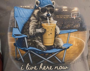 Funny Raccoon Basketball Mom PNG, Cute Basketball Mama Clipart, Sports Mom Shirt Design, DTG Print, Basketball Tournament, Instant Download