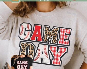 Game Day Baseball PNG, Latch Hook Yarn Baseball Png, Game Day Shirt design, Baseball season PNG, Baseball Mama PNG, Faux Yarn Baseball Png
