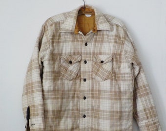 Vintage FROSTPROOF Mens Plaid Lined Shirt Jacket Work Wear