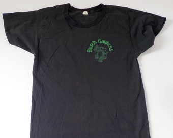 1970s Vintage Busch Gardens Black T Shirt Virginia Green Dragon