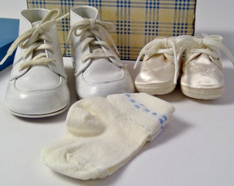 Jumping Jacks Box of Vintage Baby Shoes and Socks