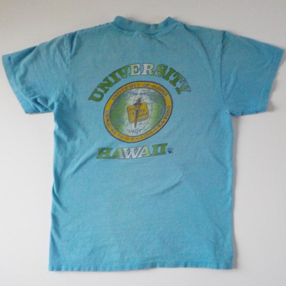 Authentic 1970s Vintage University of Hawaii T Sh… - image 2