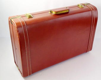 Vintage Lieberman Leather Suitcase