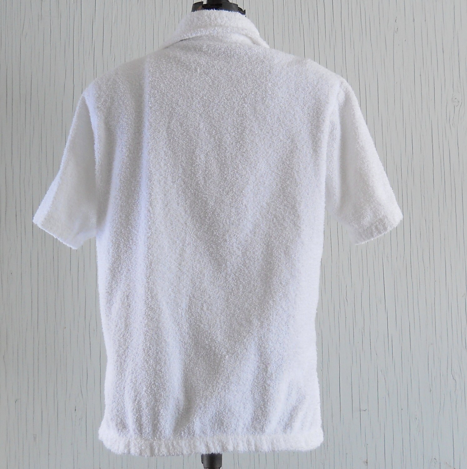Vintage Jantzen Mens Swim Cover Up White Terrycloth Etsy