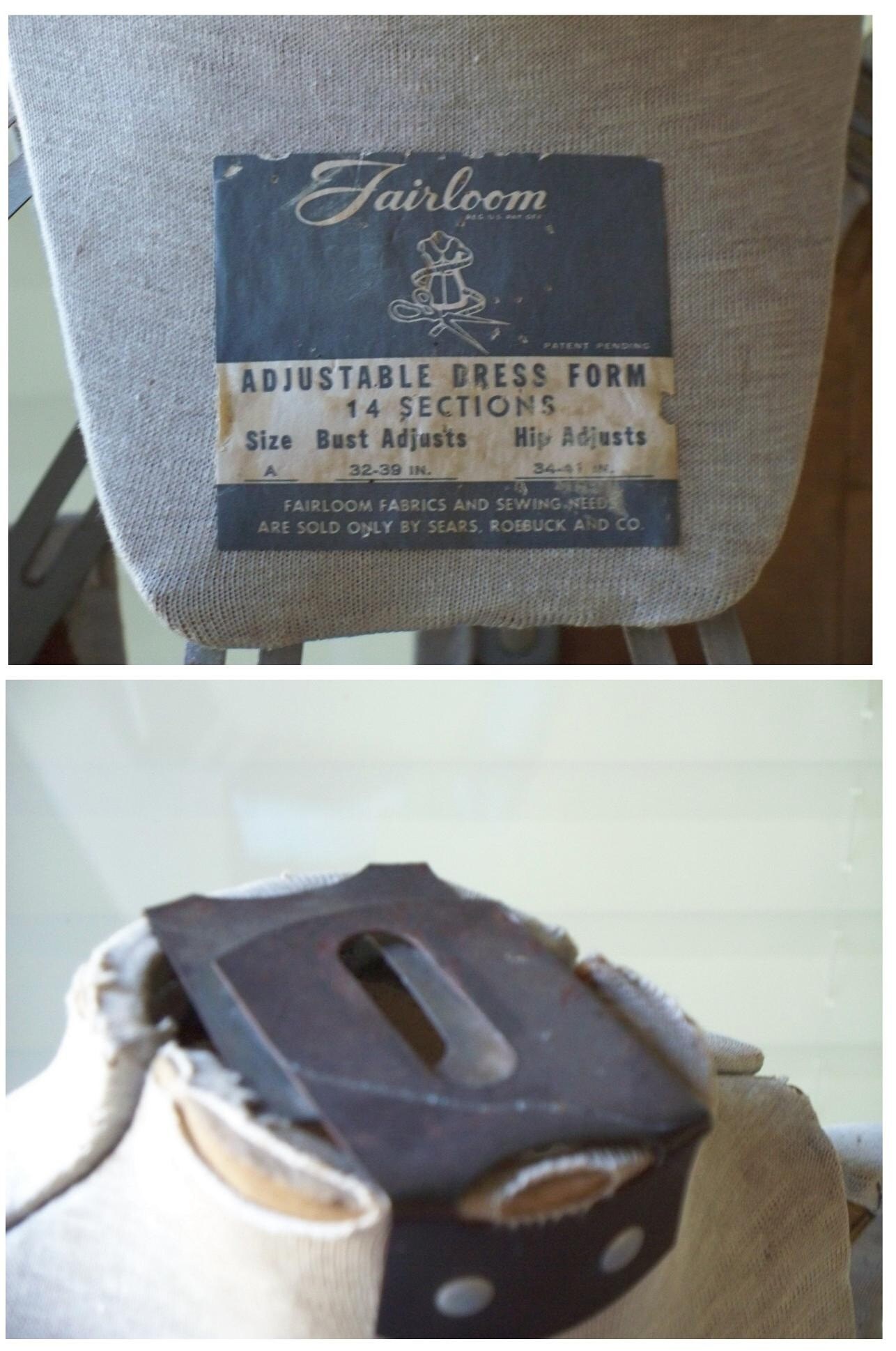 Fairloom Adjustable Dress Form by Sears Etsy