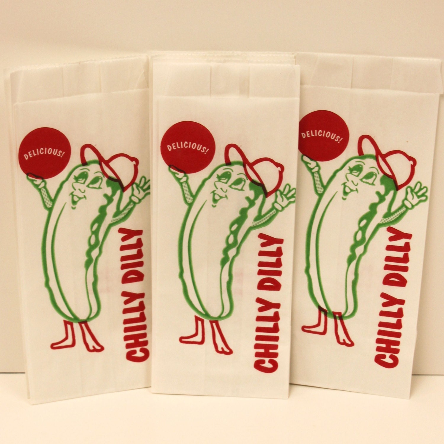 Pickle Bags 25 Chilly Dilly Pickle Bags Party Picnic Etsy