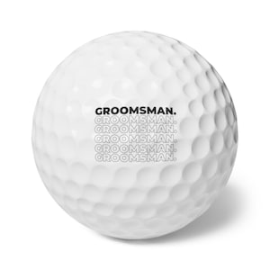 Groomsman Golf Balls - Bachelor Party Gift, Custom Wedding Party Golf Balls, Unique Groomsmen Gift, Bachelor Party Ideas for Golfers