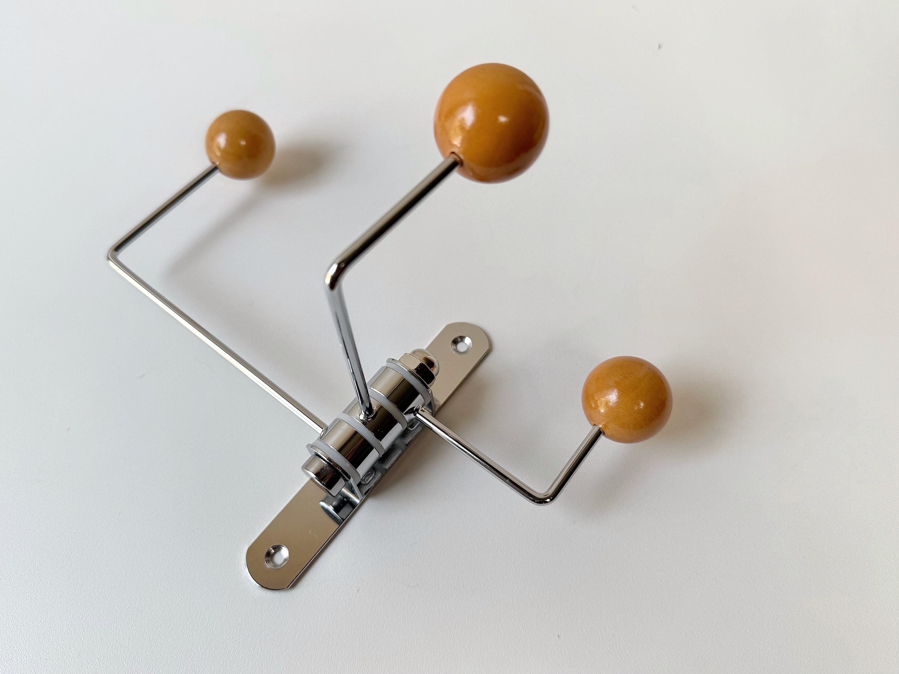 Gancho de pared de mediados de siglo - Perchero de metal - Organizador de entrada - Decoración minimalista moderna - Regalos - Organización - Arte de pared - Montaje en pared