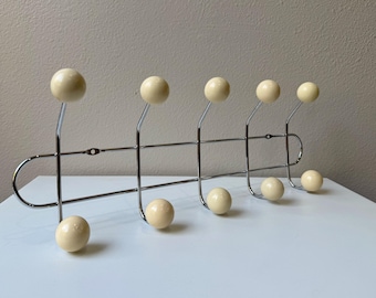 Gancho de pared de mediados de siglo - Perchero de metal - Organizador de entrada - Decoración minimalista moderna - Regalos - Organización - Arte de pared - Montaje en pared