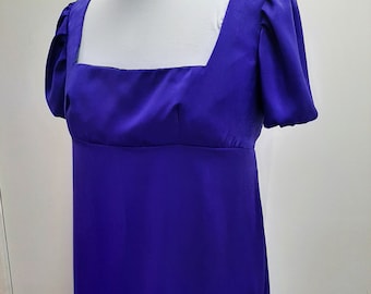 Bust 47-50" Sapphire Regency Period Era Dress, Ball Gown, Jane Austen Emma Costume, Pride and Prejudice, Edwardian R21
