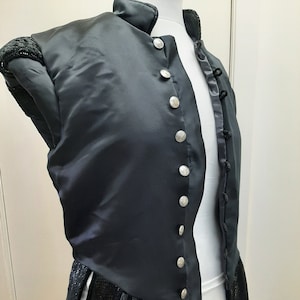 Size Med Chest 38&quot; Black Tudor Doublet, The Tudors King Henry, Renaissance Medieval Mens Costume,  Lords Doublet Outlander
