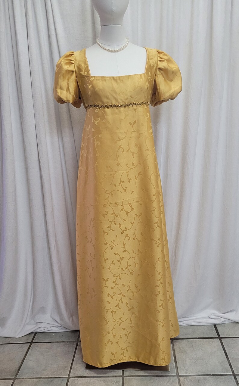 Gold Regency Dress