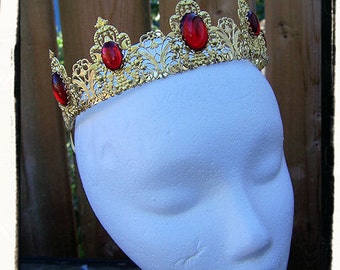 PERSONALIZADO Oro Phoenix Renacimiento Medieval Tudor Filigrana Tiara Corona