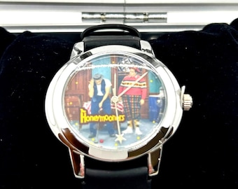 Vintage Centric Honeymooners Stainless Steel Wrist Watch Black Band Working READ