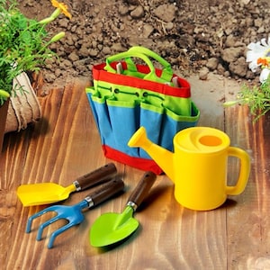 Gardenbee kids gardening tool set, kid&#39;s garden kit, kid&#39;s craft kit, kid&#39;s birthday gift, educational kids activities, kids outdoor fun