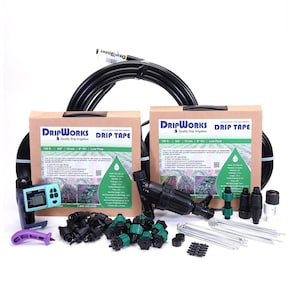 Drip Tape Row Crop Drip Irrigation Kit | Gardening Tools | Garden Watering System | Growing System, DIY Garden Kit | Garden Essentials