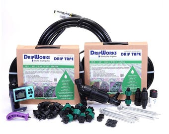 Drip Tape Row Crop Irrigation Kit | Garden Watering System