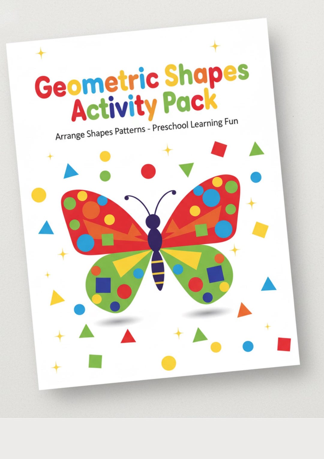 Geometric Shapes Pattern Pack | 2D Arrange Activities Rocket Boat House ...