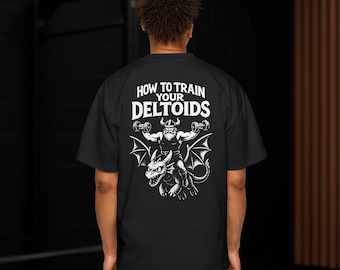 Camiseta de entrenamiento divertida con diseño de dragón vikingo para el gimnasio – Ropa de entrenamiento divertida