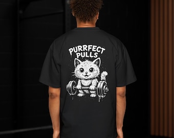 Camiseta divertida para entrenar con gatos – Ropa deportiva perfecta para el gimnasio