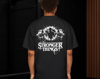 Camiseta de gimnasio Stronger Things / Divertida camiseta de parodia de fitness / Nostalgia de ciencia ficción de los 80 / Camiseta, camiseta de tirantes, sudadera o cubrezapatillas