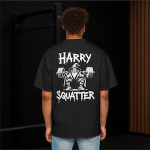 Harry Squatter Gym Shirt – Funny Wizard Weightlifting Apparel