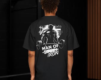 Camiseta de gimnasio Hombre de Hierro – Ropa deportiva de súper fuerza
