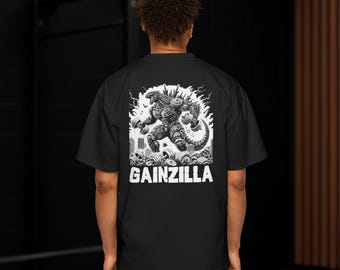 Camiseta de gimnasio Gainzilla Kaiju – Camiseta de levantamiento de pesas para culturistas