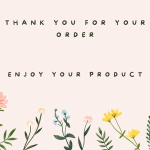 Thank you for your order card.