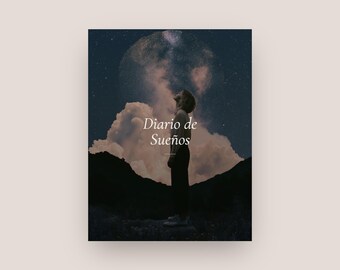Digital Printable PDF Dream Journal | Dream Journal in Spanish | Dream Recording and Interpretation | Mystic Aesthetic Design | Letter