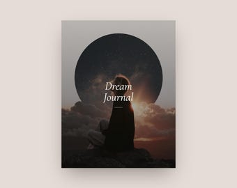 Dream Journal Digital PDF Printable | Dream Diary English | Dream Log and Interpretation | Mystic Aesthetic Design | Letter Size