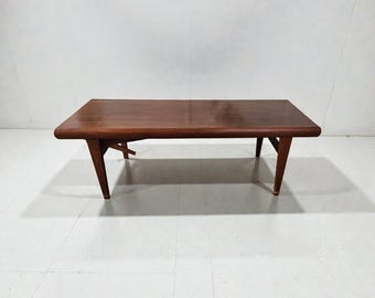 Mid Century Design Teak Couchtisch Sofatisch Tisch Tablett Satztisch Johannes Andersen Trioh 1960er Jahre