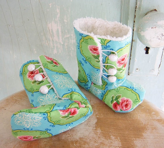 Homemade baby booties deals