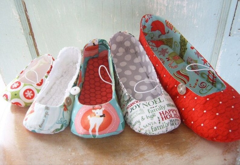 SALE Shoe Sewing Pattern PDF Vintage Flair flats sizes newborn to women's size 11 image 2