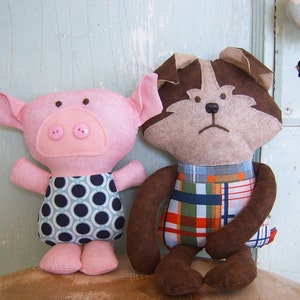 Toy Pattern PDF Three little pigs and the big bad wolf. image 3