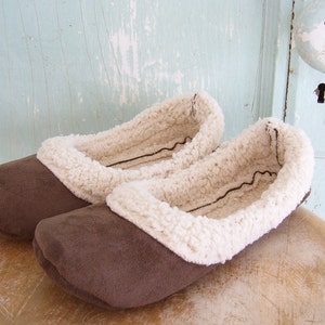 Slipper Sewing Pattern.  Lambs Wool Loafers. PDF Pattern Child size 13 to 4