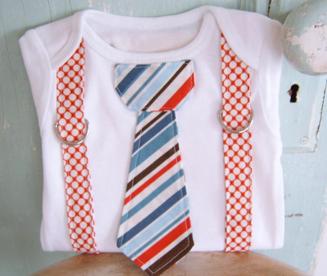 Sewing Pattern Suspender and Tie. Baby Boy Sewing Pattern. Boy Shirt