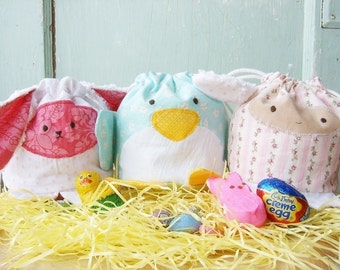 SALE - PDF Sewing Pattern - Easter Treat Bags 3 Pack
