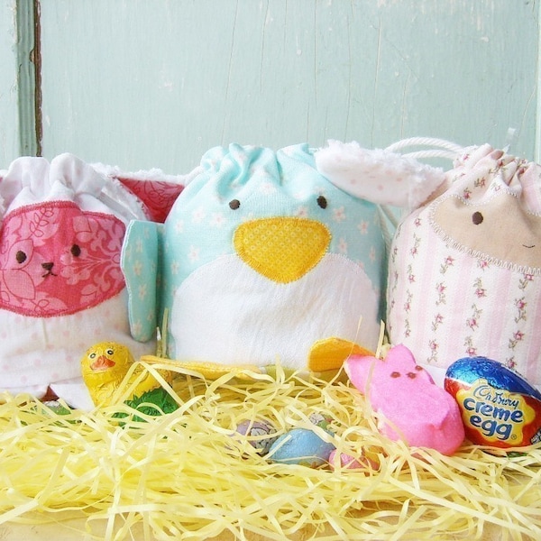 SALE - PDF Sewing Pattern - Easter Treat Bags 3 Pack