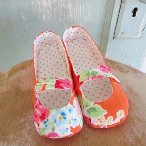 Shoe Pattern PDF Mary Jane flats child size 8 to 12 image 1