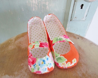 Shoe Pattern - PDF - Mary Jane flats - child size 8 to 12