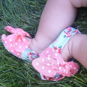 Baby Shoe Pattern. Open Toe Knotted Baby Shoe Pattern. Size newborn to 2T. PDF Sewing Pattern image 5