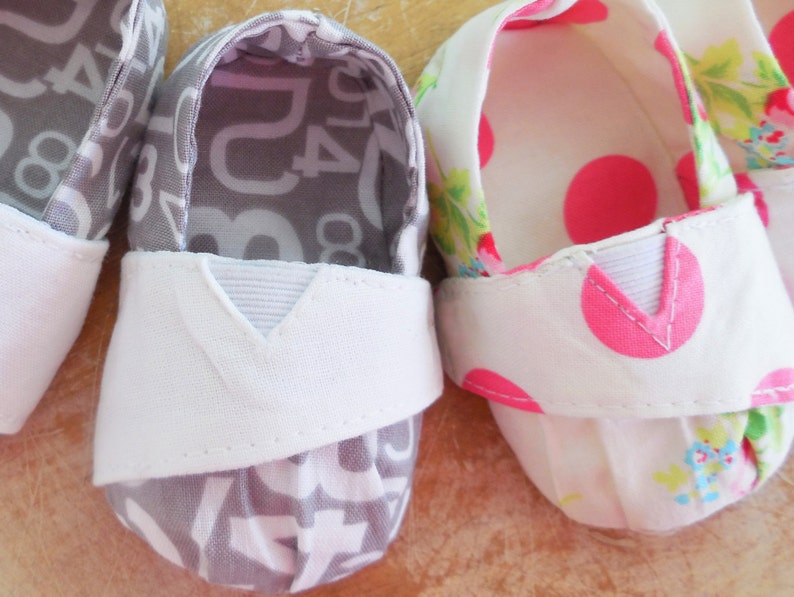 Shoe Sewing Pattern Strap Loafers in newborn, 3 month, 6 month, and 12 month Pdf Instant Download Sewing Pattern image 4