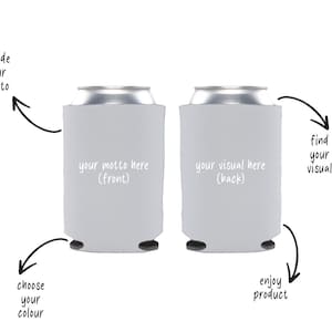 Custom Can Cooler Beer Can Holder Can Wrap Gift for Dad Gift for Husband Gift for Grandpa Beer Wrap Can Custom Party Favor Wedding Favor
