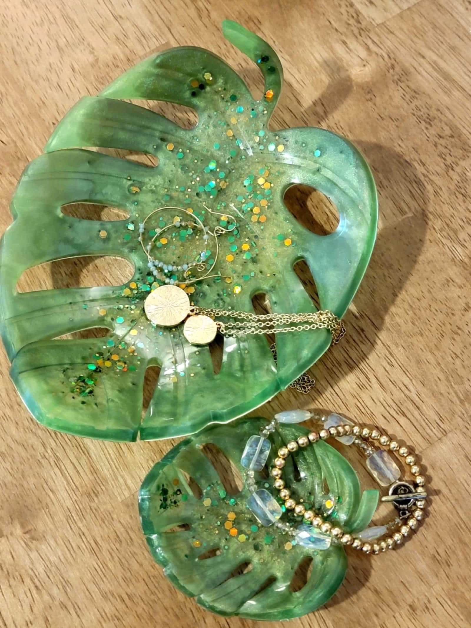 Handcrafted Monstera Leaf Bowl Set - Etsy