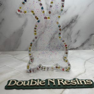 Woven Resin Bunny Tray Sitter