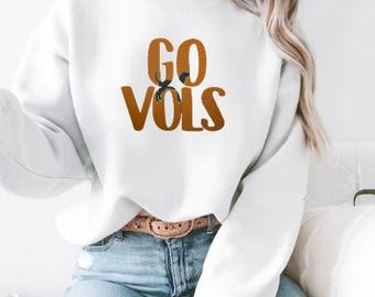 Embroidered TN Vols Sweatshirt: University of Tennessee Football